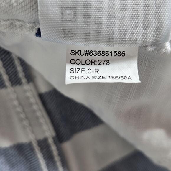 Hollister Jeans Womens 0R Blue White Striped Ultra High-Rise Mom Stretch W24 L27 - Picture 7 of 11